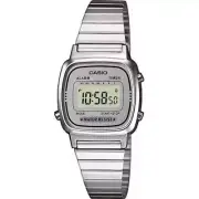 Casio Women's Digital Watch LA670WEA-7EF - Sleek Silver Timepiece for Modern Fas
