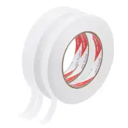 3 Roll 12mm x 50m/164ft Double-Sided Adhesive Tape Paper Backing DIY Crafts