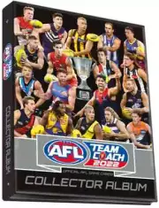 2022 AFL TEAMCOACH TRADING COLLECTOR ALBUM FOLDER TEAM COACH inc 1 PRIZE CARD