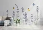 3D Gouache Butterfly Floral Self-adhesive Removeable Wallpaper Wall Mural