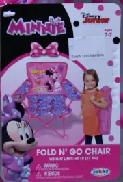 Disney Minnie Mouse Sweet Chic Unique Fold N Go Beach Pool Camping Chair Age 3-7