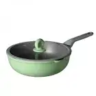 COOKER KING Bamboo Bluestone Series Household Non-stick Wok, Less Oil 30CM