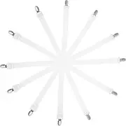 BEBEMOKO 6pcs Tablecloth Clips Hidden Straps Bed Sheet Fasteners Elastic Clamp for Outdoor Windproof Table Cover