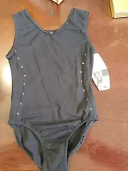 Danskin Freestyle Black Leotard Size 7/8