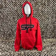 NEW SP Logo Pull Over Hooded Sweatshirt - Red - Medium