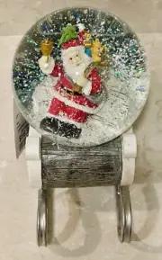 New Santa Claus On Sleigh Snow globe, Snowfall, Christmas Decor, Perfect gift!