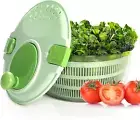 Salad Spinner Large Lettuce Spinner Vegetable Dryer Green 4.2L, Vegetable Spinne