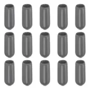 50 Pack Screw Thread Protector Cover Rubber End Caps 1/4"(6mm) ID/Dark Grey