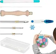 Needle Punch Kits for Adults | Adjustable Threader Kit,Embroidery Tool with Storage Box for Easter Crafting Children Beginners Adults