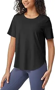 [G4Free] Short Sleeve Workout Tops for Women Athletic T-Shirts Lightweight Yoga Running Tee Top