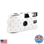 Weddingstar Disposable Camera with Flash - Single Use 35mm Film Camera for We