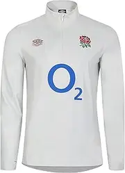 Umbro Mens England Rugby Warm Up Mid Layer Top 2023 2024