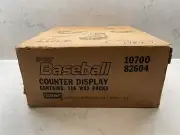 1989 Donruss Counter Display Case with 210 Packs With Stickers - Box Is Stained