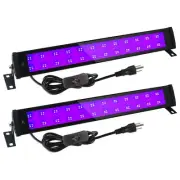 50W Black Light Bars Waterproof Portable 395-405nm UV LED Blacklights with Pl...