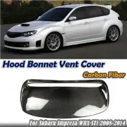 Carbon Fiber Hood Bonnet Vent Scoop Cover For Subaru Impreza WRX STi 2008-2014