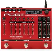 Electro-Harmonix POG3 Poly Octave Generator Effects Pedal Red NEW