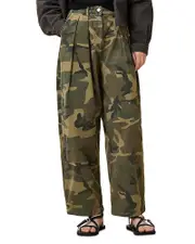 Allsaints Becca Camouflage Barrel Leg Pants