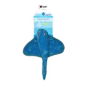 Spunky Pup Clean Earth Plush Stingray Dog Squeaker Toy Large