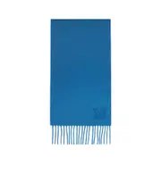 Fringed cashmere stole One size ultramarine blue