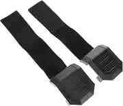 Generic 2 Pcs Windshield Clip Rear View Mirrors Cars Engine Mounts Winch Plate Utv Windshield Snowmobile Ski Protector Windshield Frame Mounting Bracket ATV Winch Window Clamp PVC Black
