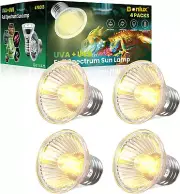 Bonlux E27 Reptile Heat Lamp Bulb,50W UVA UVB Bulb,Dimmable E27 Heat Bulb for...