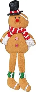 Christmas Gingerbread Man Doll, Gingerbread Man Doll Figure, Long Legs Plush Doll, Cute Christmas Sitting Gingerbread Man Doll, Christmas Gingerbread Man Ornaments