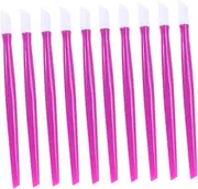 BIUDECO 100pcs Nail Cleaning Stick Cuticle Pusher Manicure Tools Nail Buffing Block