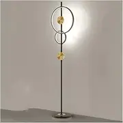 Creative Standing Lamp LED Floor Lamp Unique Modern Storage Lamp with Black Metal Base 66.9in Tall Lamp for Living Room Indoor Soft Light