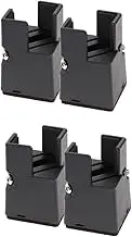 Amosfun 4pcs Adjustable Furniture Risers for Bed Desk Legs Heavy Duty Bed Lifters Ergonomic Riser Blocks for Couches Cabinets for Enhanced Storage Cleaning