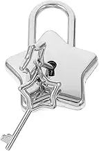 Star Shaped Padlock with Keys Durable DIY Decorative Lock for Diaries Lightweight and Women Daughters Lovers