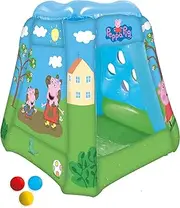 John Peppa Pig Inflatable Ball Pit, 20 Balls, 90 cm