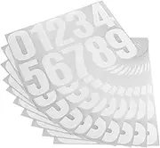 Vaguelly 10 Sheets DIY Waterproof Number Stickers: Door Identification 0-9 Numbers Stickers for Address Signs Outdoor Applications