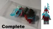 LEGO Archer BLIZZARD Blue Face Head FROZEN Ninjago Blue Armor FORBBIDEN Crystals