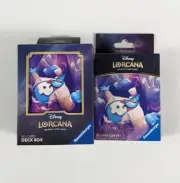 DISNEY LORCANA TCG Accessories GENIE DECK BOX + SLEEVES Bundle NEW