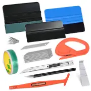 Car Vinyl Wrap Kit Tuck Tools Knifeless Tape Micro Squeegee Felt Window Tint AUS