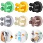 Multifunctional Toothbrush Holder Self Adhesive Hook Storage Rack Kitchen
