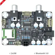 Bluetooth 5.0 Audio Receiver Board 2x3W Amplifier Board For APTX HD LL Modify