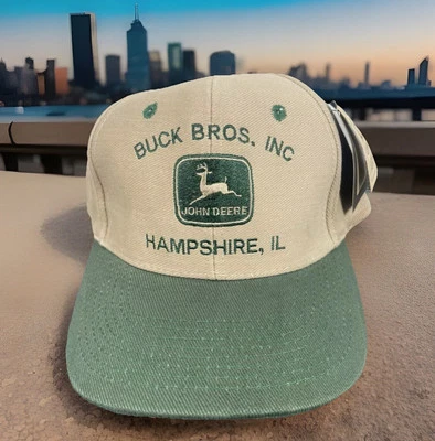 John Deere • Buck Bros Inc • Hampshire Illinois • SnapBack Hat Cap • New