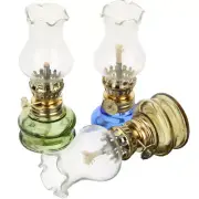 3 Pcs kerosene lamp lantern Vintage Glass Kerosene Lamp Small Vintage Decor