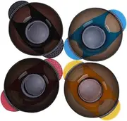 VICASKY Hair Tinting Bowl Set Stirrer Agitator Dyeing Bowl Kit Suction Cup for No-Mess Coloring