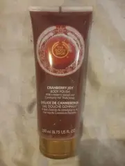 THE BODY SHOP CRANBERRY JOY BODY POLISH 6.75 FL OZ w/FAIR TRADE HONEY