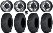 Method 411 14" Bk Wheels 28" Coyote Tires Polaris RZR XP 1000 / PRO XP