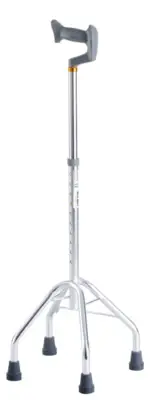 Quad Cane stick - Walking Mobility Aids For Elderly, Large Base,Max Weight 110kg