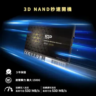 SP廣穎 A58 SSD 固態硬碟 2.5吋 SATA 3 1TB 2TB 4TB 硬碟 PS4 筆電 桌機 通用