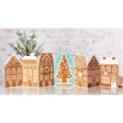 Herrschners® Gingerbread Delight Mantel Sitter Plastic Canvas Kit