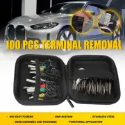 Pin Ejector Extractor Wire Auto Terminal Removal Connector Puller Tool Kit 100Pc