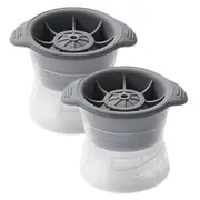 2pcs Silicone Large Ice Ball Mold Spherical Ice Cube Mould Ice Box Ice Cube