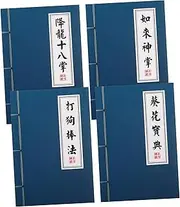 ERINGOGO Vintage Notepad Chinese Style Lined Notebook for Students Portable Writing Pad 4pcs Set