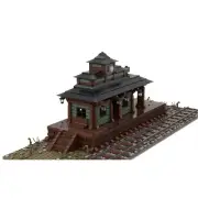 MOC-141720 Modular Building: Western Train Station Building Toys Set 2947 Pieces