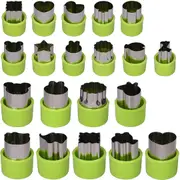Pack of 20 Biscuit Cutters Set Vegetable Cutters Cookie Fruit Cutters